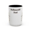 15oz Bullmastiff Dog Dad Mug, Vintage Sketch Coffee Mug, Dog Dad Gift