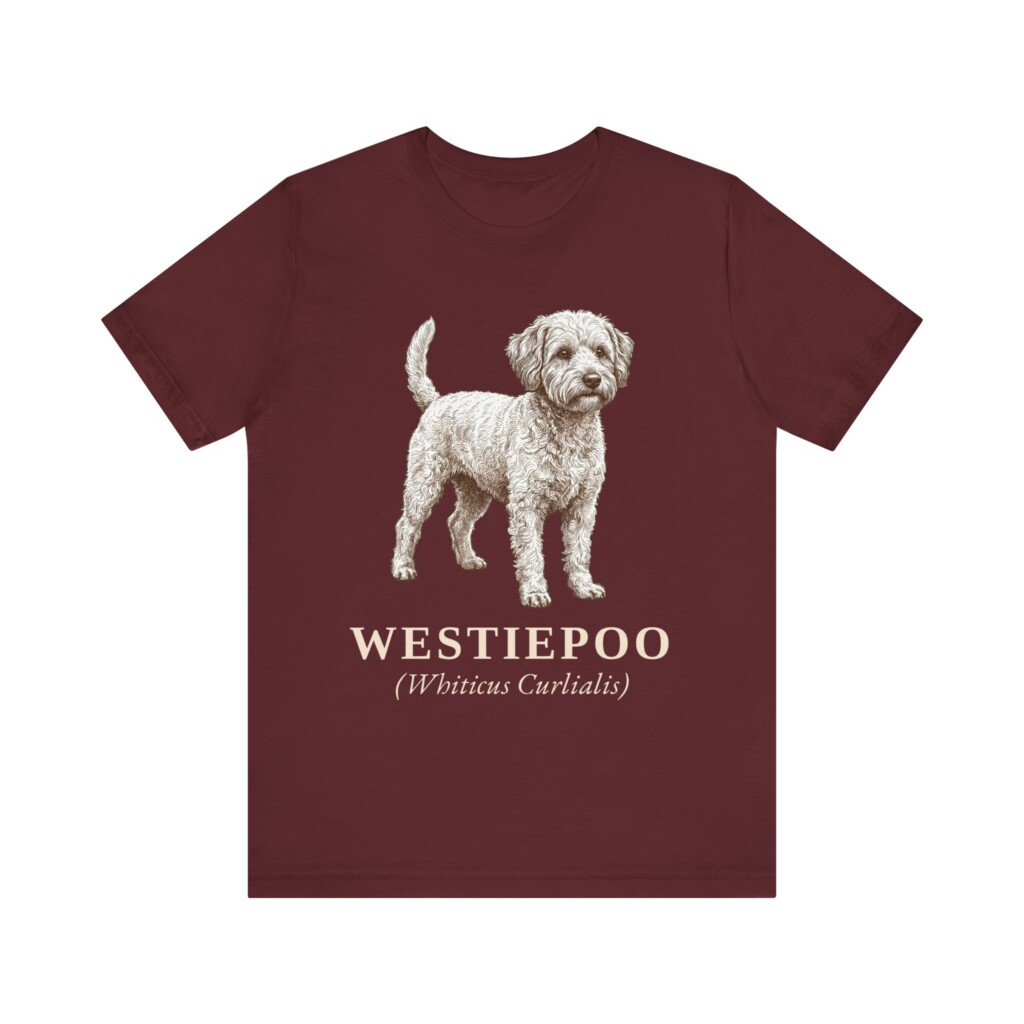 Westiepoo Latin Shirt, Vintage Dog Sketch Tee, Dog Latin Gift