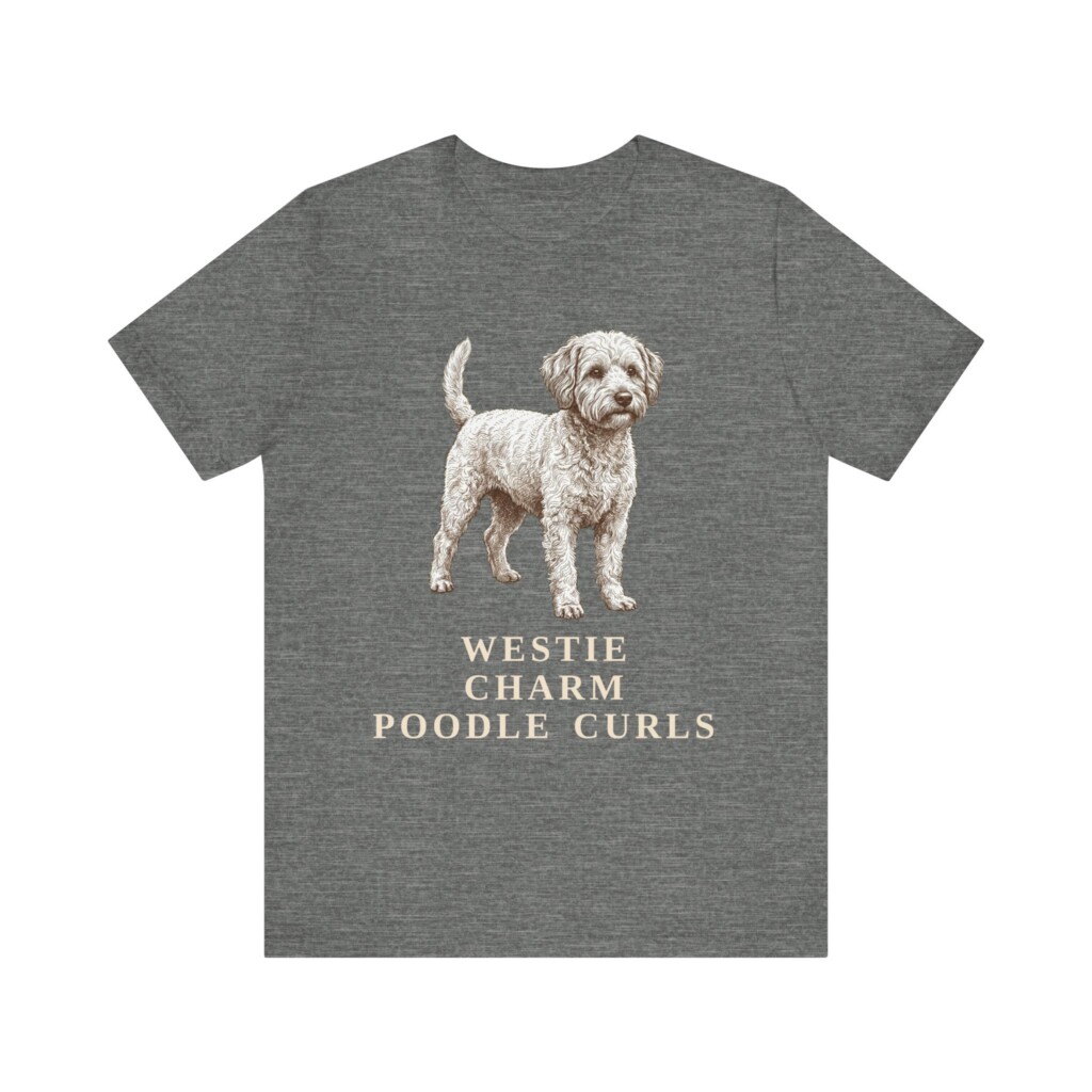 Westiepoo Humor Shirt, Vintage Dog Sketch Tee, Dog Humor Gift