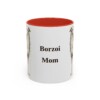 11oz Borzoi Dog Mom Mug, Vintage Sketch Coffee Mug, Dog Mom Gift