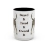 15oz Funny Black and Tan Coonhound Mug, Vintage Dog Coffee Mug, Dog Lover Gift