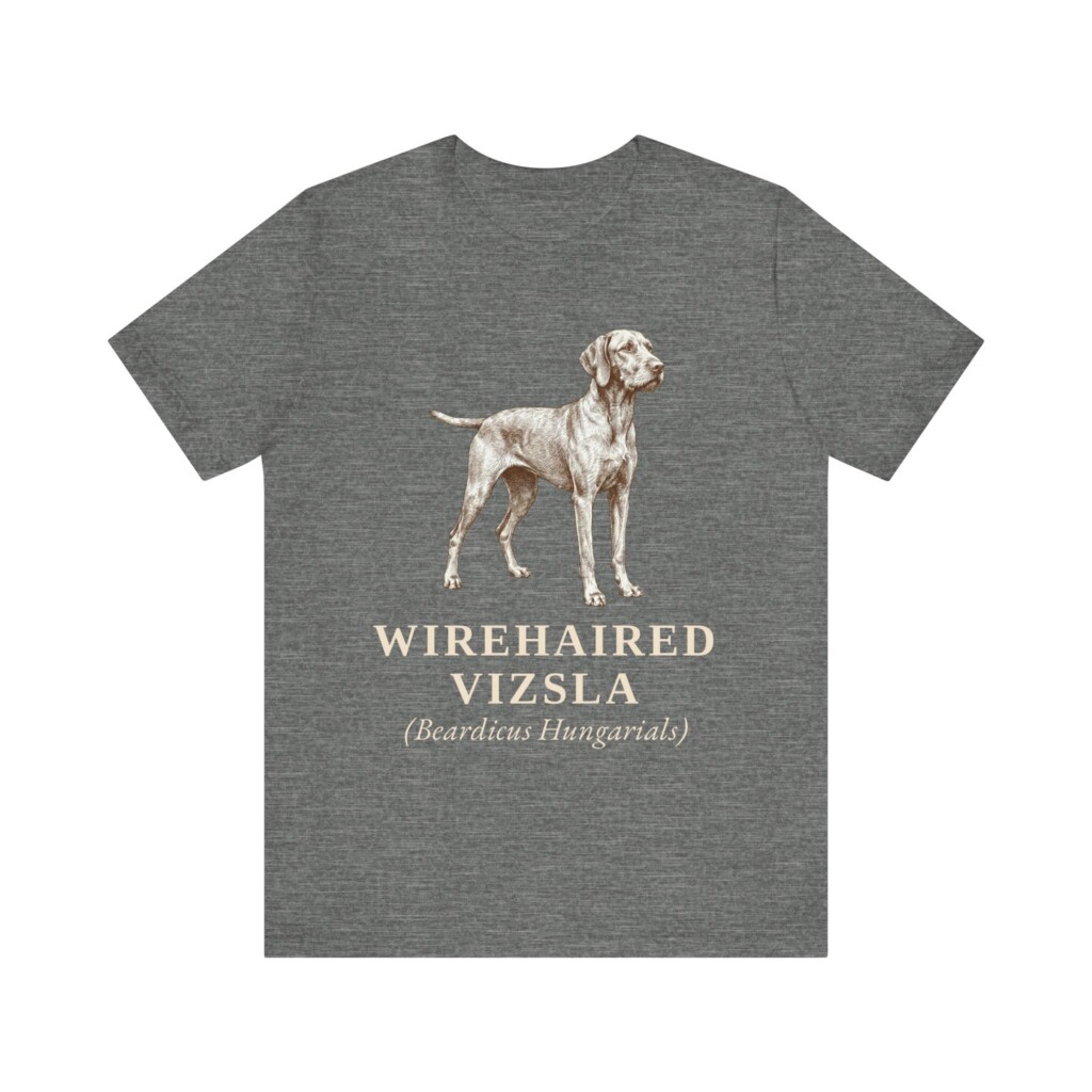 13394518882679775501_2048.jpeg Wirehaired Vizsla Latin Shirt, Vintage Dog Sketch Tee, Dog Latin Gift