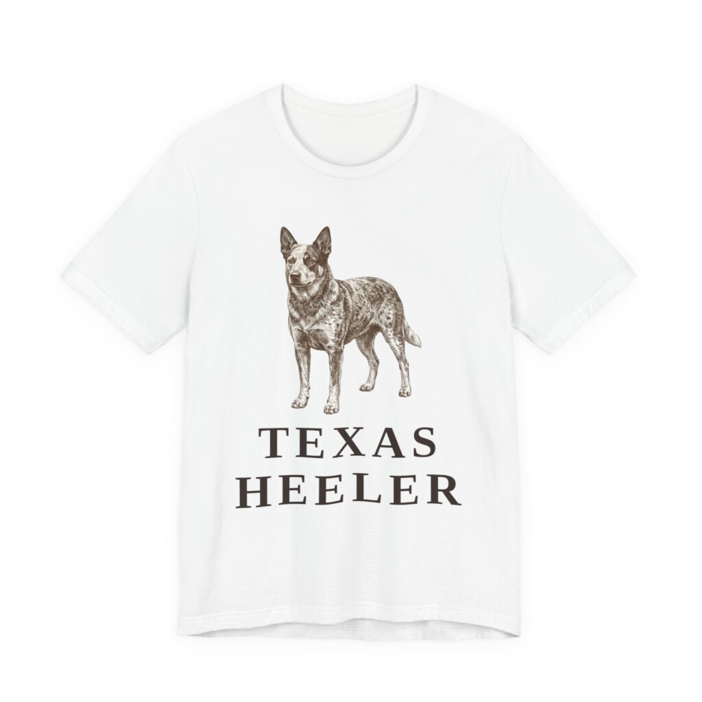 Texas Heeler Shirt, Vintage Dog Sketch Tee, Dog Lover Gift