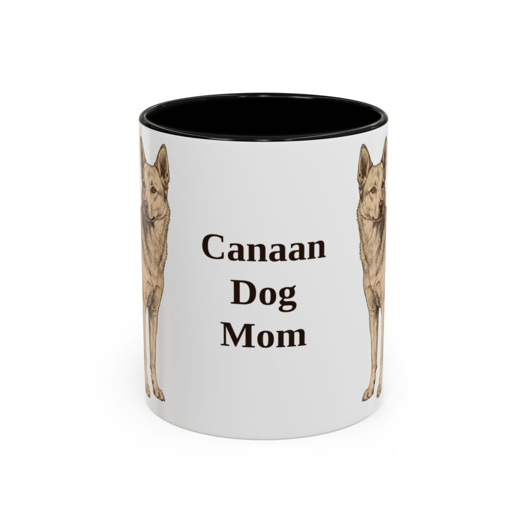 11oz Canaan Dog Dog Mom Mug, Vintage Sketch Coffee Mug, Dog Mom Gift