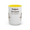 15oz Belgian Tervuren Latin Mug, Vintage Dog Coffee Mug, Dog Lover Gift