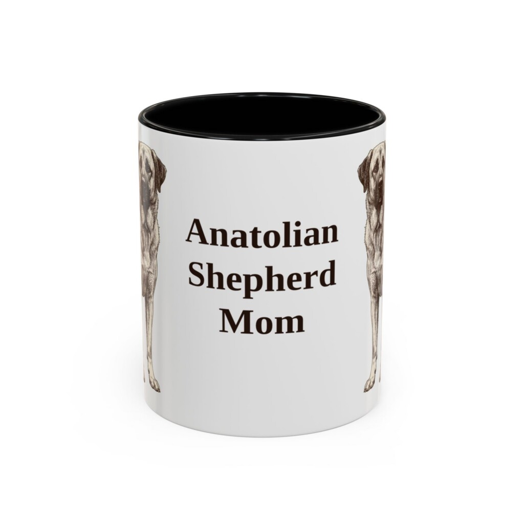 11oz Anatolian Shepherd Dog Mom Mug, Vintage Sketch Coffee Mug, Dog Mom Gift