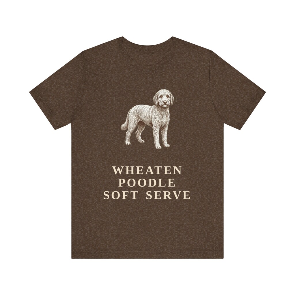 Whoodle Humor Shirt, Vintage Dog Sketch Tee, Dog Humor Gift