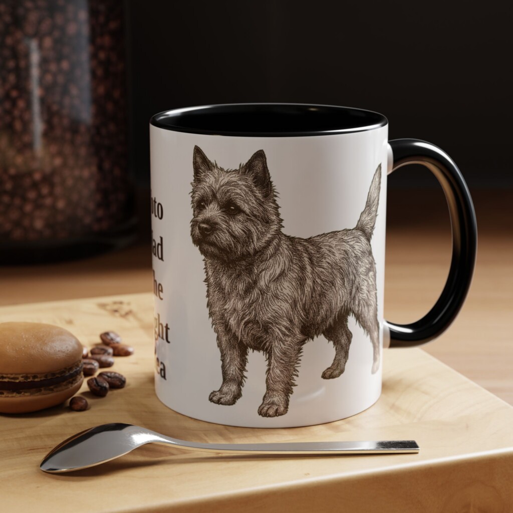 13743581134132390663_2048.jpeg 11oz Funny Cairn Terrier Mug, Vintage Dog Coffee Mug, Dog Lover Gift