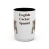 15oz English Cocker Spaniel Mug, Vintage Dog Portrait Coffee Mug, Dog Lover Gift