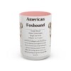 13852007734324786949_2048-1.jpeg 15oz American Foxhound Mug, Illustrated Dog Breed Facts Coffee Mug, Vintage Dog Keepsake Gift
