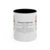 11oz American Eskimo Dog Mug, Illustrated Dog Breed Facts Coffee Mug, Vintage Dog Keepsake Gift
