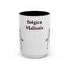 15oz Belgian Malinois Mug, Vintage Dog Portrait Coffee Mug, Dog Lover Gift