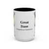 15oz Great Dane Latin Mug, Vintage Dog Coffee Mug, Dog Lover Gift