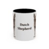 11oz Dutch Shepherd Mug, Vintage Dog Portrait Coffee Mug, Dog Lover Gift