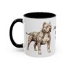 11oz American Bully Dog Mom Mug, Vintage Sketch Coffee Mug, Dog Mom Gift