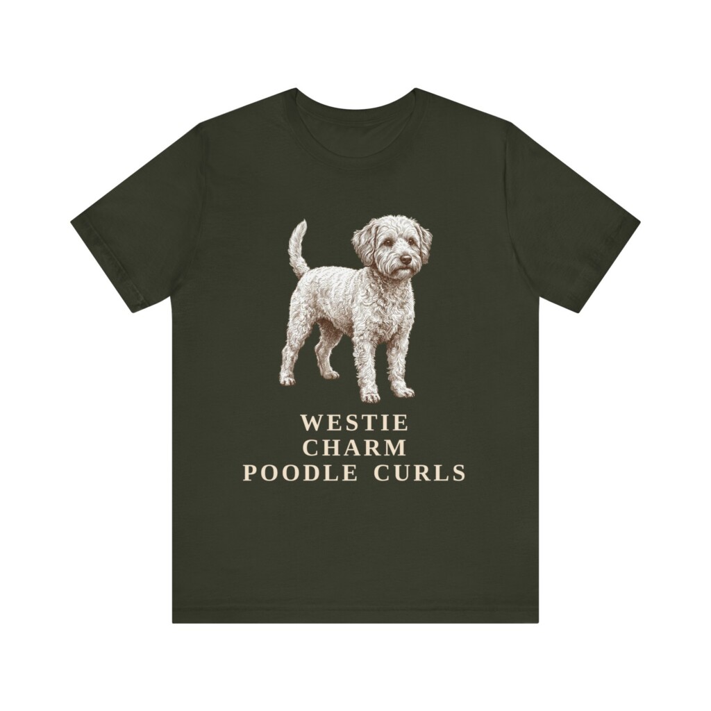 Westiepoo Humor Shirt, Vintage Dog Sketch Tee, Dog Humor Gift