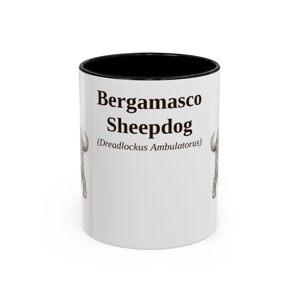 14196953022631051816_2048.jpeg 11oz Bergamasco Sheepdog Latin Mug, Vintage Dog Coffee Mug, Dog Lover Gift