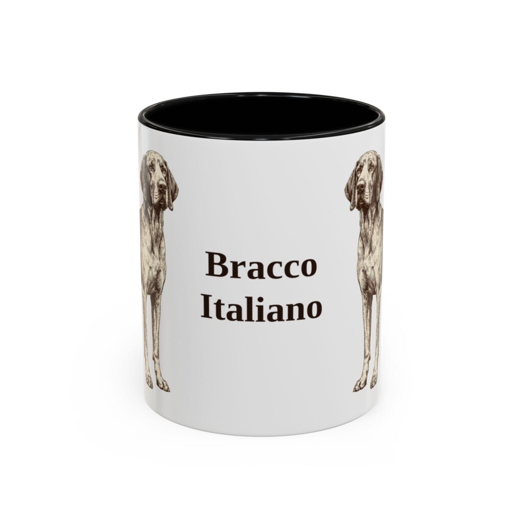 11oz Bracco Italiano Mug, Vintage Dog Portrait Coffee Mug, Dog Lover Gift
