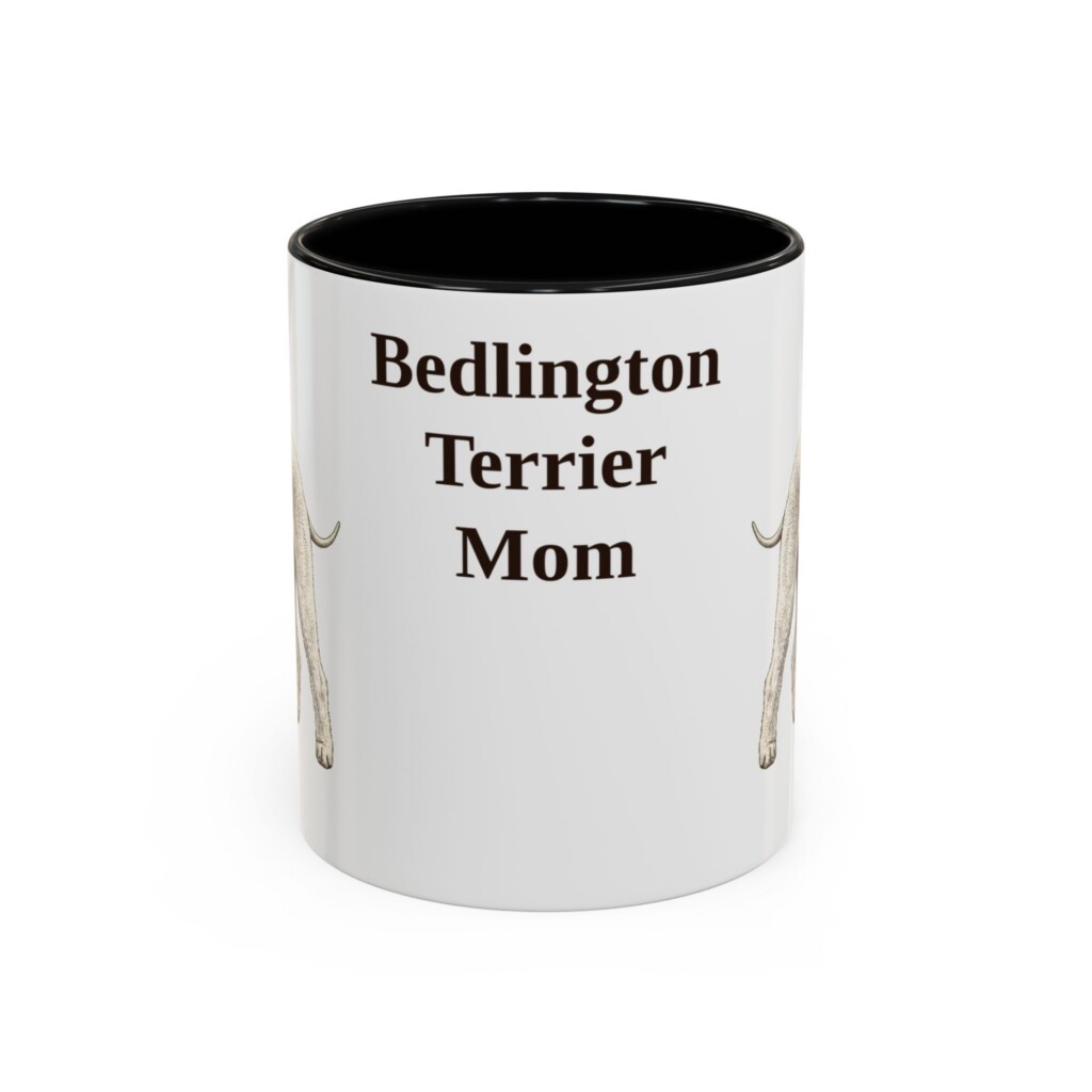 11oz Bedlington Terrier Dog Mom Mug, Vintage Sketch Coffee Mug, Dog Mom Gift