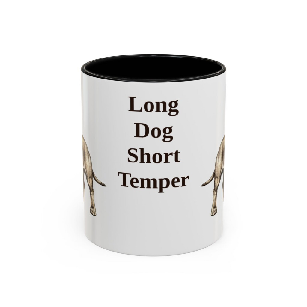 11oz Funny Dachshund Mug, Vintage Dog Coffee Mug, Dog Lover Gift