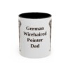 11oz German Wirehaired Pointer Dog Dad Mug, Vintage Sketch Coffee Mug, Dog Dad Gift