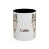 11oz Collie Mug, Vintage Dog Portrait Coffee Mug, Dog Lover Gift