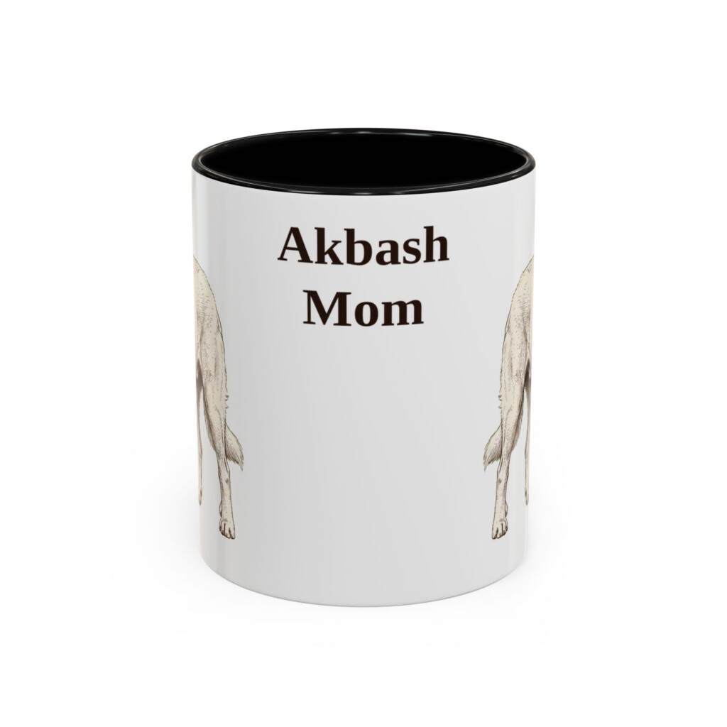 11oz Akbash Dog Mom Mug, Vintage Sketch Coffee Mug, Dog Mom Gift