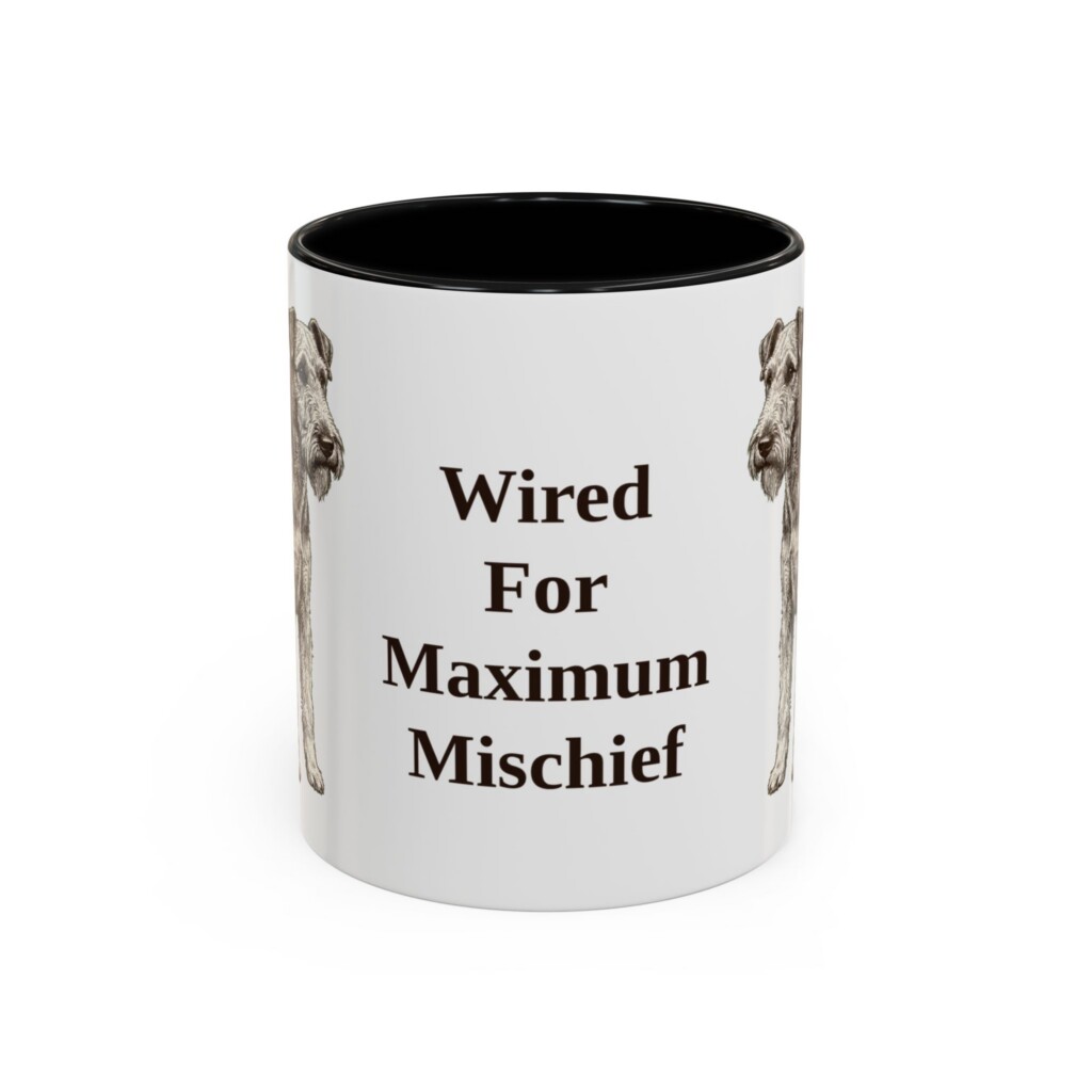 11oz Funny Fox Terrier (Wire) Mug, Vintage Dog Coffee Mug, Dog Lover Gift