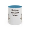 11oz Belgian Tervuren Dog Mom Mug, Vintage Sketch Coffee Mug, Dog Mom Gift