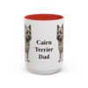 15oz Cairn Terrier Dog Dad Mug, Vintage Sketch Coffee Mug, Dog Dad Gift