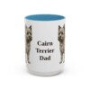 15oz Cairn Terrier Dog Dad Mug, Vintage Sketch Coffee Mug, Dog Dad Gift