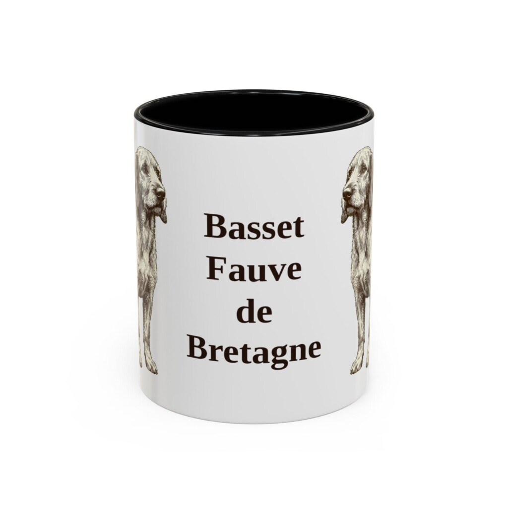 14540614134364954945_2048.jpeg 11oz Basset Fauve de Bretagne Mug, Vintage Dog Portrait Coffee Mug, Dog Lover Gift