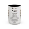14582816208807328215_2048.jpeg 15oz Berger Picard Mug, Illustrated Dog Breed Facts Coffee Mug, Vintage Dog Keepsake Gift