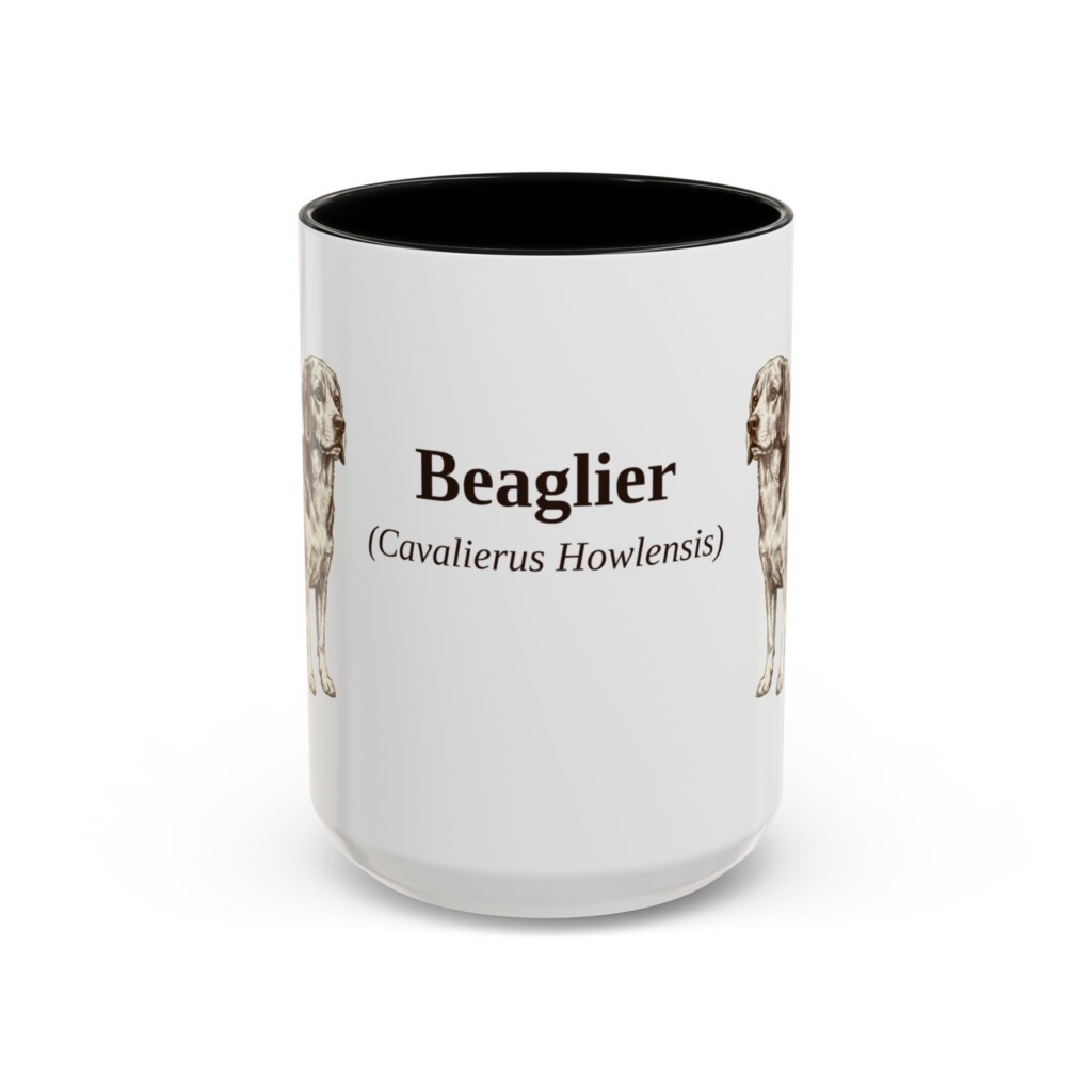 14611561859930020352_2048.jpeg 15oz Beaglier Latin Mug, Vintage Dog Coffee Mug, Dog Lover Gift