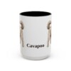 15oz Cavapoo Mug, Vintage Dog Portrait Coffee Mug, Dog Lover Gift