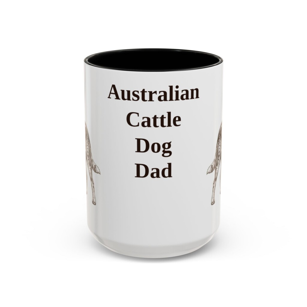 14784927179527015042_2048.jpeg 15oz Australian Cattle Dog Dog Dad Mug, Vintage Sketch Coffee Mug, Dog Dad Gift