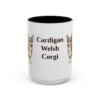 14794540536557052342_2048.jpeg 15oz Cardigan Welsh Corgi Mug, Vintage Dog Portrait Coffee Mug, Dog Lover Gift
