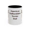 11oz American Staffordshire Terrier Dog Dad Mug, Vintage Sketch Coffee Mug, Dog Dad Gift