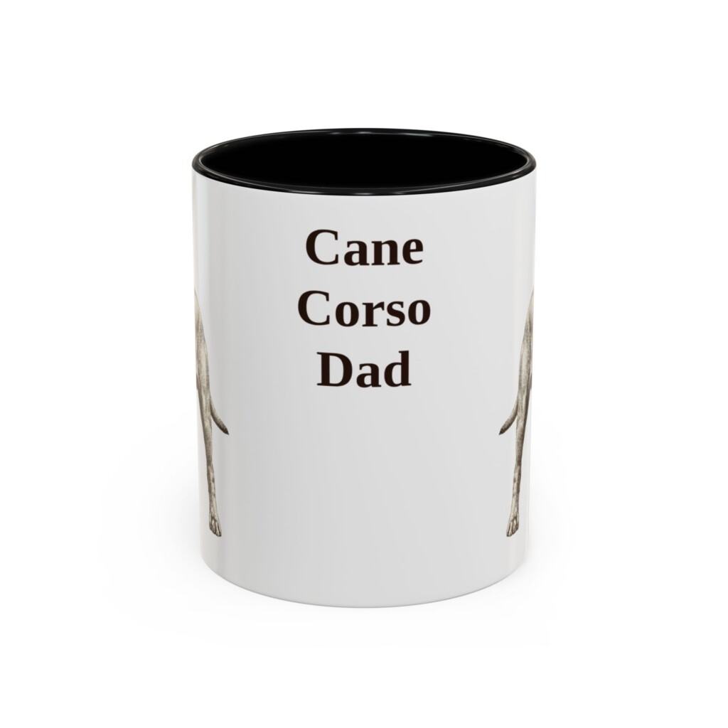 11oz Cane Corso Dog Dad Mug, Vintage Sketch Coffee Mug, Dog Dad Gift
