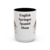 15oz English Springer Spaniel Dog Mom Mug, Vintage Sketch Coffee Mug, Dog Mom Gift