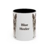 11oz Blue Heeler Mug, Vintage Dog Portrait Coffee Mug, Dog Lover Gift