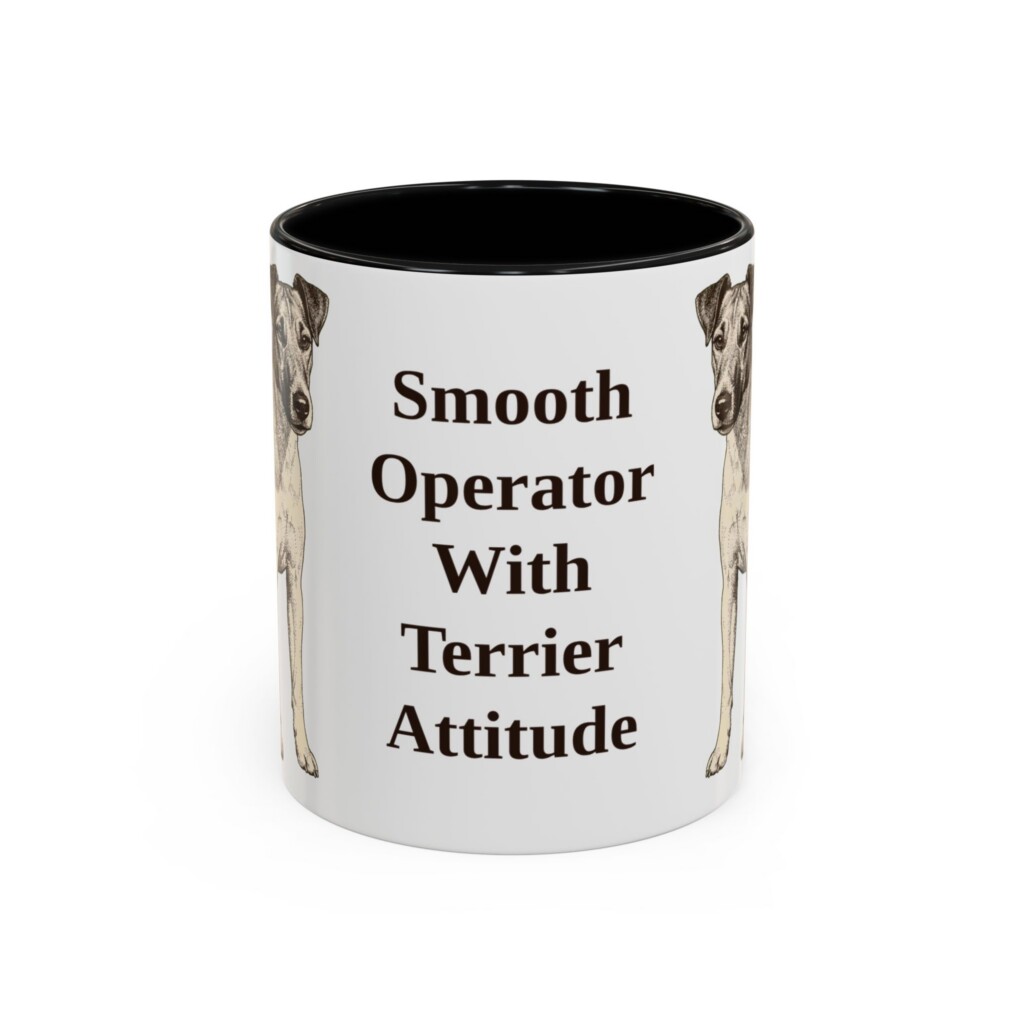 11oz Funny Fox Terrier (Smooth) Mug, Vintage Dog Coffee Mug, Dog Lover Gift