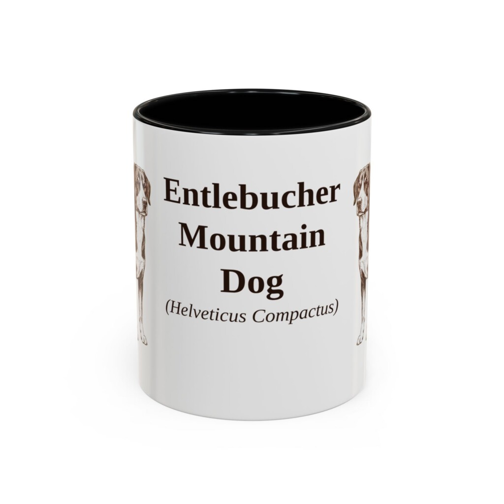 11oz Entlebucher Mountain Dog Latin Mug, Vintage Dog Coffee Mug, Dog Lover Gift
