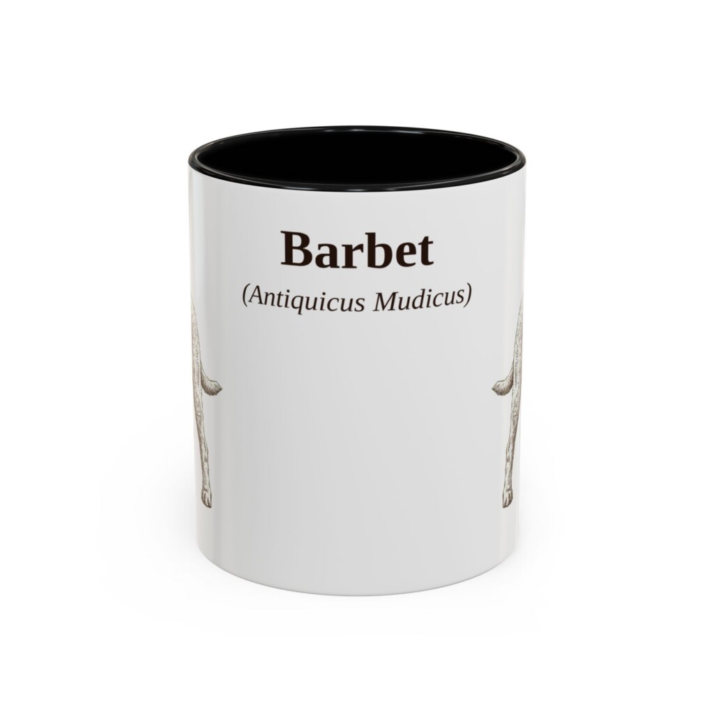 11oz Barbet Latin Mug, Vintage Dog Coffee Mug, Dog Lover Gift