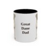 11oz Great Dane Dog Dad Mug, Vintage Sketch Coffee Mug, Dog Dad Gift