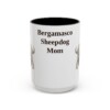 15oz Bergamasco Sheepdog Dog Mom Mug, Vintage Sketch Coffee Mug, Dog Mom Gift