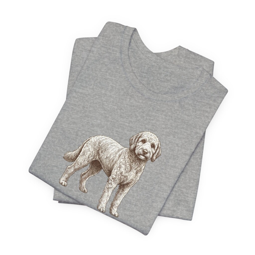 Whoodle Humor Shirt, Vintage Dog Sketch Tee, Dog Humor Gift