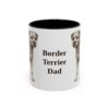 11oz Border Terrier Dog Dad Mug, Vintage Sketch Coffee Mug, Dog Dad Gift