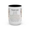 15oz Finnish Spitz Mug, Illustrated Dog Breed Facts Coffee Mug, Vintage Dog Keepsake Gift