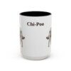 15oz Chi-Poo Mug, Vintage Dog Portrait Coffee Mug, Dog Lover Gift